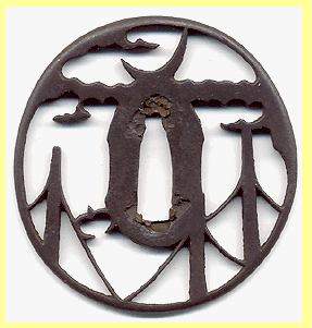 Moon clouds over a bridge